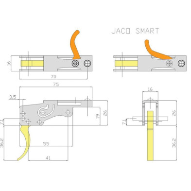 Mecanismo de disparo SigalSub JACO SMART plano